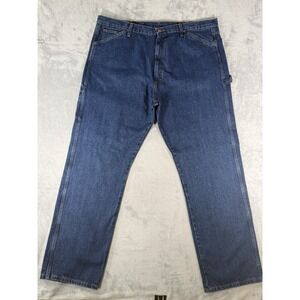 Round House Carpenter Jeans Men's 44x34 Blue Denim Made In USA Vintage